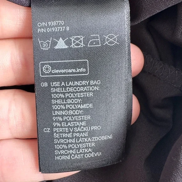 H&M Black Lace Midi Dress-0001 - Picture 5 of 6